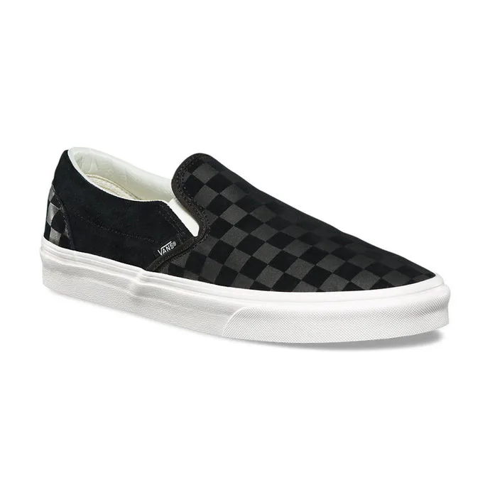 VANS UA CLASSIC SLIP-ON (CHECKER EM) Černá 36